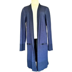 NWT Chicos cardigan sweater , classic navy size L easy straight front cardi